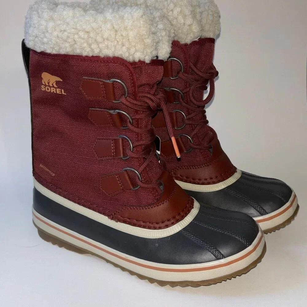 NWT Sorel Winter Carnival Waterproof snow rain winter boot 6.5 Spice Gum